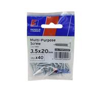 Forgefix Vite Pozi Multiuso 3.5 X 20Mm ForgePack 40 ZP FORFPMS3520Z