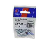 Forgefix Vite Pozi Multiuso 3.5 X 25Mm ForgePack 40 ZP FORFPMS3525Z
