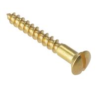 ForgeFix Viti a Testa Bombata in Ottone Massiccio per Legno, 1½ pollici x 8, 20