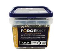 ForgeFix Viti da Legno ForgeFast 5.0 x 50mm, Confezione da 600