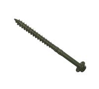 Forgefix Viti di fissaggio per legno, colore verde, 87 mm, confezione da 20, viti per legno resistenti per fissaggio a media profondità, resistenti alla corrosione, per interni ed esterni