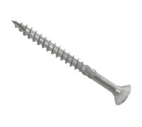 Forgefix Viti per esterni Pozi 5,0 x 80 mm, scatola da 100 pezzi, fissaggi resistenti alla corrosione, ideali per legno, terrazze, recinzioni e progetti strutturali esterni.