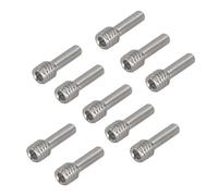 Forgekael 10pcs m3x12 mm m4x12mm set a vite anteriore vite del perno del paraurti posteriore bullone 'asse medio Compatibile(10pcs M4)