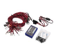 Forgekael 12 PC Simulazione lampeggiante Light Light Model Lights Compatibile con modelli di auto RC 1 10 1 a 8 CC01 CC01 4WD DRIFT Aftermarket