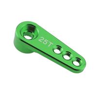 Forgekael 25T M3 Alluminio RC Servo Braccio Corno Braccio singolo Doppio braccio Compatibile con modelli di auto RC 1/10 Crawler Car Boat Futaba Parti di ricambio aftermarket(Single Arm green)
