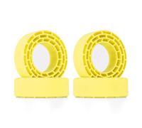 Forgekael 4 inserti in gomma per pneumatici compatibili con 68-72 mm 1 3 pollici(Yellow)