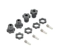 Forgekael Adattatore per esagonale con ruota in metallo da 17 mm 5353 compatibile con più modelli RC 4x4 come parti di aggiornamento E-Maxx Revo 3.3 Slayer Pro XO-1(Grey)