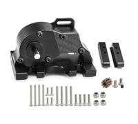 Forgekael Cambio a bassa velocità con trasmissione in metallo con ingranaggio motore compatibile con la aftermarket dei modelli di auto cingolate RC in 1/10(Black)