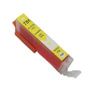Forgekael Cartuccia d'inchiostro 750 751 PGI750 CLI751 confezione da 4 compatibile con i materiali di consumo per stampante MG5470 MG5670 MG6370 MG6470 MG6670 MG7170 MG7570(CLI751Y)