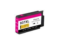 Forgekael Cartuccia d'inchiostro 937 937E 937XL compatibile con stampante Officejet Pro 9120B 9110B 9130b 9720 9730 9110e 9120e 9130e 9720e 9730e(1PC Magenta)