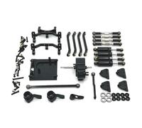 Forgekael Compatibile con 1 12 modelli di auto RC MN99S Metal Link Link Asta Montaggio 'olio Assorbimento 'olio Mount Montaggio Aftermarket(Black)