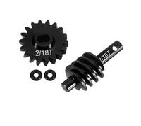 Forgekael Ingranaggi per assi per worm ingranaggi in acciaio 12T 13T 14T 16T 18T Compatibile con 1 RC Crawler Auto da 24 parti per SCX24 per SCX24(Underdrive 18T)