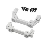 Forgekael Monti del paraurti del broncio anteriore in metallo Servo supporto compatibile con modelli di auto crawler RC da 1/10 parti di aggiornamento 90047 e 90046(Silver)