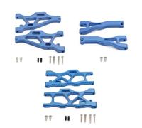 Forgekael Set di bracci oscillanti per braccio sospensione anteriore e posteriore in metallo da 6 pezzi, compatibile con la aftermarket dei modelli di auto RC in 1/7(Blue)