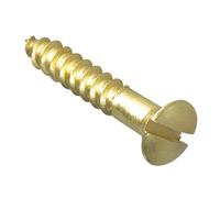 ForgePack - Viti per legno in ottone massiccio | 2,5 cm x 8 | Ottone massiccio | Confezione da 16
