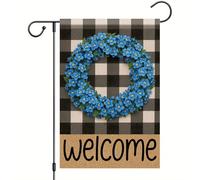 Forget Me Not Flower Bandiere Verticale Colore Vivido Flag Resistente Alle Intemperie Bandiera Da Giardino Per Interno Esterno Decorazione 30X45Cm