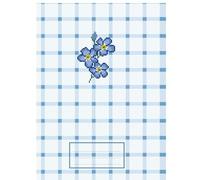 Forget-me-not Grid Notebook: flower notebook with gridded pages