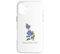 Forget Me Not Wildflower Custodia per iPhone 16 Plus