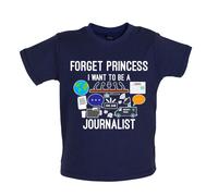 Forget Princess i Want To Be A Journalist - Bambino T-Shirt / Body - Giornale
