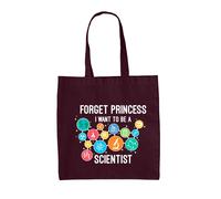 Forget Princess Want To Be A Scienziato - Borsa Tote IN Tela - Scienza Chemistry