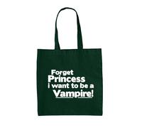 Forget Princess Want To Be A Vampiro Tela Borsa Grande - Diaries Twilight