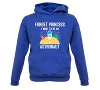 Forget Principessa Astronauta - Bambini Felpa con Cappuccio Spazio Rocket Love