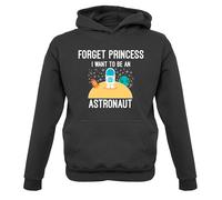 Forget Principessa Astronauta - Bambini Felpa con Cappuccio Spazio Rocket Love