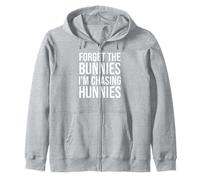 Forget The Bunnies I'm Chasing Hunnies Boys Funny Easter Kid Felpa con Cappuccio