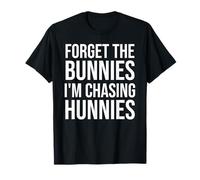 Forget The Bunnies I'm Chasing Hunnies Boys Funny Easter Kid Maglietta