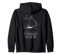 Forgiato per Incudine Viking Blacksmith Warrior Felpa con Cappuccio