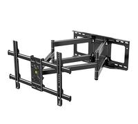FORGING MOUNT Supporto a parete per TV a lunga portata per TV da 50-95 pollici Estensione di 765 mm Doppio braccio articolato inclinabile ed estensibile per Tv piatti e curvi, carico 75 kg