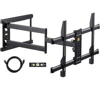 FORGING MOUNT Supporto TV Parete con Braccio Articolato Lungo 765mm per Schermi LCD/LED/OLED da 37-75 Pollici,Inclinabile, Orientabile, Max VESA 600x400 mm, Fino a 45KG