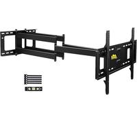 FORGING MOUNT Supporto TV Parete Doppio Braccio Extra Lungo da 1090mm per TV 50-90 Pollici, Staffa TV fino a 90kg con Rotazione e Inclinazione, Supporto TVs per LCD/LED/OLED, Max VESA 600x400mm