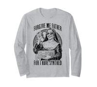 Forgive Me Father for I Have Synthed Funny Sintetizzatore Suora Maglia a Manica