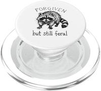 Forgiven but silenzio feral procione Meme cristiano Divertente PopSockets PopGrip per MagSafe