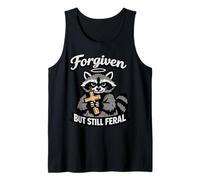 Forgiven But Still Feral Raccoon Christian Quote Canotta