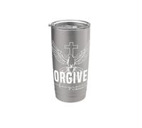 FORGIVEN: Messaggio di Perdono e Speranza Bicchiere termico in acciaio inox doppia parete