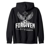 Forgiven: Messaggio di Perdono e Speranza Felpa con Cappuccio