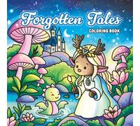 Forgotten Tales Coloring Book: A Whimsical Fantasy Adventure with Cute Magical Creatures for Kids and Adults