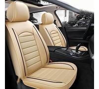 ForGue Pelle Set Coprisedili Protezioni per Opel Crossland/Grandland X/Insignia Confortevole Traspirante Impermeabili Pelle Completo Interno Accessori, Beige Style