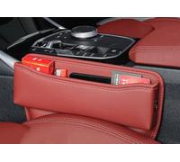 ForGue Scatola portaoggetti per Audi A4 A5 A6 Q2 Q3 Q5 Q5 Q8 Seggiolino Auto Riempimento Gap Seggiolino Auto Gap Portaoggetti Sedile Auto Accessori, Red Style