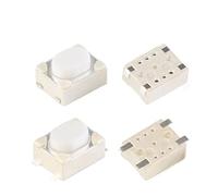 FORGUN 50 pz/Lotto 3 * 4 * 2.5 SMD Pulsante a Sfioramento Auto Telecomando Interruttore a Chiave 3x4x2.5 4.2X3.2X2.5 MM e-Sigaretta Micro Interruttore (Color : 4 Pins Switch)