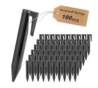 Forhandy 100 picchetti per robot tosaerba, cavi di limitazione, ancoraggio a terra, ganci per chiodi per tosaerba, robusti picchetti per tosaerba, accessori per tosaerba