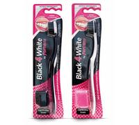 Forhans Black4White Spazzolino Sbiancante Con Particelle Di Carbone Attivo 1 Pezzo