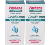 Forhans Clorexedina Clexidin 0,20% Azione d´Urto Collutorio 2x200 ml C