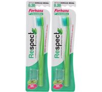 Forhans Respect Spazzolino Ecologico 0,20 Setole Medie 2x1 St