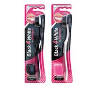 Forhans spazzolino black4white setole carbone
