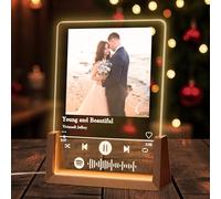 FORHISHER Targa Spotify Personalizzata con Foto Regalo Regali San Valentino per Lui Lei Fidanzato Fidanzata Coppia Regalo Donna Uomo Idee Regalo per San Valentino Compleanno Anniversario Natale