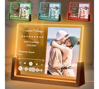 FORHISHER Targa Spotify Personalizzata Foto Idea Regalo Fidanzato Fidanzata Regalo Uomo Donna Compleanno Regalo Anniversario Natale San Valentino Regalo per Lui Lei