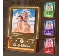 FORHISHER Targa Spotify Personalizzata Foto Idea Regalo Fidanzato Fidanzata Regalo Uomo Donna Compleanno Regalo Anniversario Natale San Valentino Regalo per Lui Lei